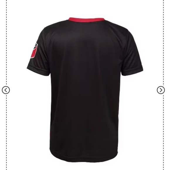 NWT Youth Size XS D.C. United Black and Red Jersey. Perfect for Youth Soccer. - Picture 3 of 3